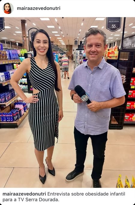 Maíra Azevedo em entrevista sobre nutrição